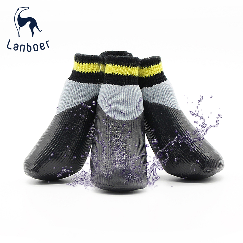 Lanboer pet dog waterproof socks