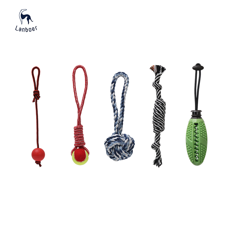 Cotton Durable Rope Dog Chew Set Pet Toy 