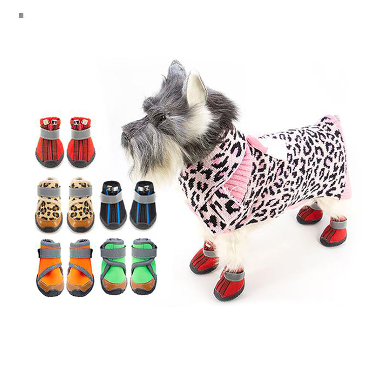 Pet apparel dog waterproof shoe anti slip protect paw dog shoes 